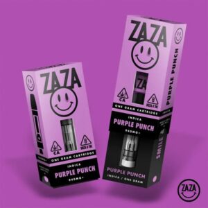 ZAZA Delta 8 510 Cartridges | 940mg – Purple Punch (Indica)